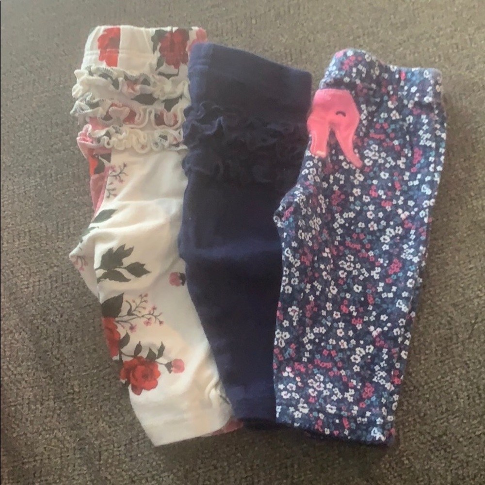 3 pc mixed baby leggings